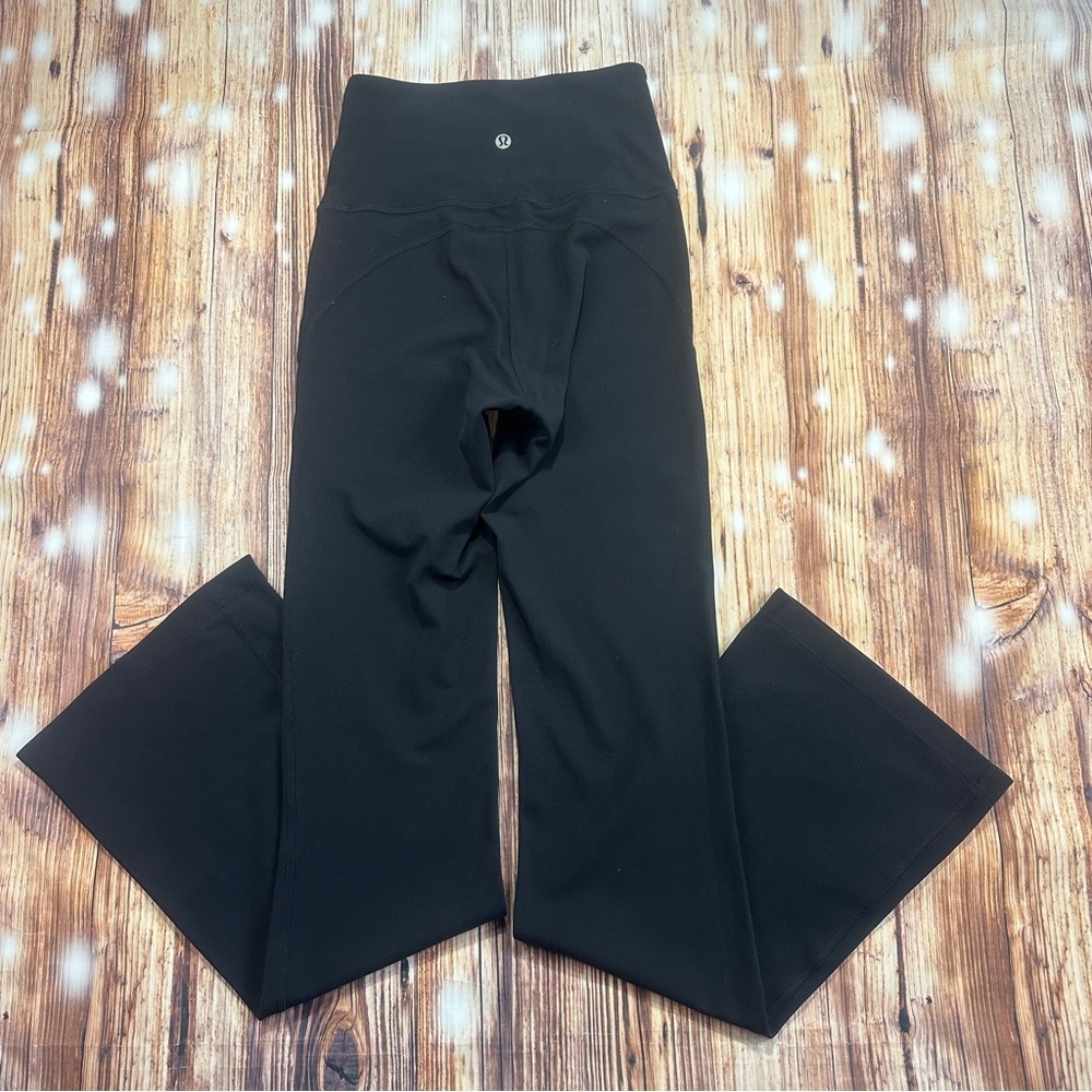 Lululemon Athletica High Rise Flared Leggings Size 2 Black